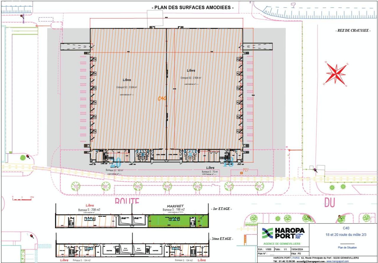 Entrepôt classe a Gennevilliers 6237m² Location entrepôt classe a Gennevilliers Hauts-de-Seine OLLOG2423307 0